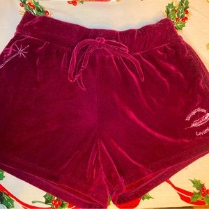 Harry Potter Velvet Wingardium Leviosa Shorts Medium